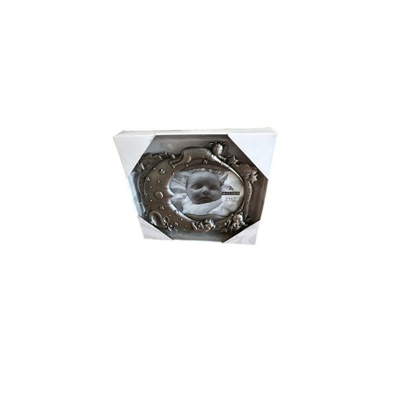 Malden"Hey Diddle Diddle" Baby Nursery Rhymes Pewter Picture Frame 3.5" x 5" NEW - Picture 6 of 8